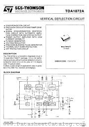 TDA1872 datasheet pdf SGS Thomson Microelectronics