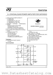TDA7375AH datasheet pdf SGS Thomson Microelectronics