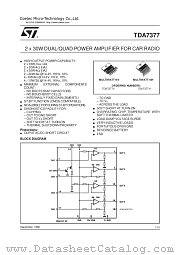 TDA7377V datasheet pdf SGS Thomson Microelectronics