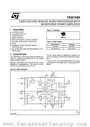 TDA746913TR datasheet pdf SGS Thomson Microelectronics