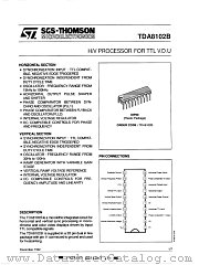 TDA8102B datasheet pdf SGS Thomson Microelectronics