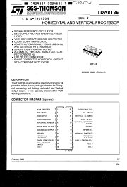 TDA8185 datasheet pdf SGS Thomson Microelectronics