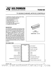 TDA8190 datasheet pdf SGS Thomson Microelectronics