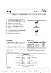 TL074AM datasheet pdf SGS Thomson Microelectronics