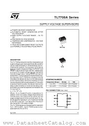 TL7700A datasheet pdf SGS Thomson Microelectronics