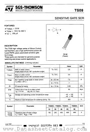 TS0805-60 datasheet pdf SGS Thomson Microelectronics