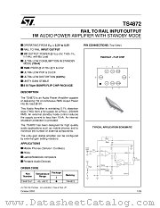 TS4872 datasheet pdf SGS Thomson Microelectronics