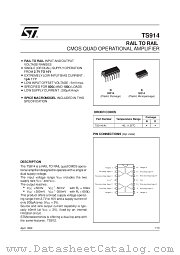 TS914BID datasheet pdf SGS Thomson Microelectronics