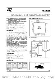 TSA1005 datasheet pdf SGS Thomson Microelectronics