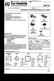 UA741CN14 datasheet pdf SGS Thomson Microelectronics
