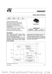 VN920DSP datasheet pdf SGS Thomson Microelectronics