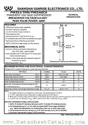 P4KE440C datasheet pdf Shanghai Sunrise Electronics
