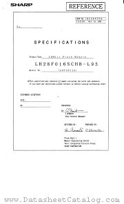 LH28F016SCHT-L100 datasheet pdf SHARP
