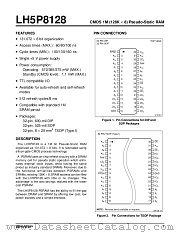 LH5P8128T-80 datasheet pdf SHARP