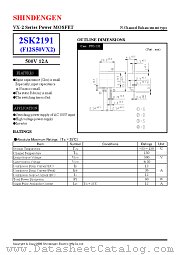 2SK2191 datasheet pdf Shindengen