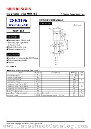 2SK2196 datasheet pdf Shindengen