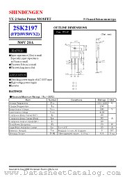 2SK2197 datasheet pdf Shindengen