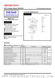 2SK2668 datasheet pdf Shindengen