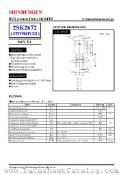 2SK2672 datasheet pdf Shindengen