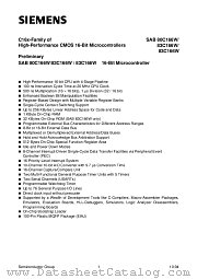 SAB83C166W-5M-T4 datasheet pdf Siemens