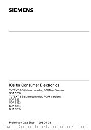 SDA5254 datasheet pdf Siemens