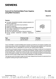 TDA4605 datasheet pdf Siemens