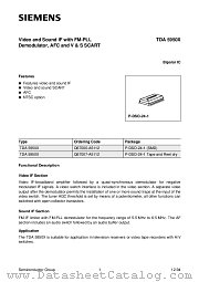 TDA5950X datasheet pdf Siemens