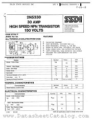 2N5330 datasheet pdf Solid State Devices Inc