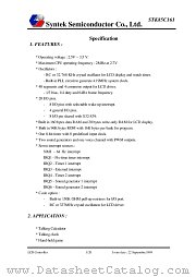 STK85C161 datasheet pdf Syntek Semiconductor