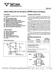 TC1173-3.0VOA datasheet pdf TelCom Semiconductor