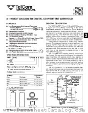 TC7116ARIJL datasheet pdf TelCom Semiconductor
