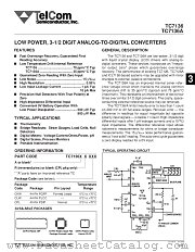 TC7136RCKW datasheet pdf TelCom Semiconductor