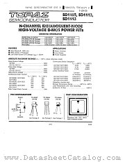 SD1113HD datasheet pdf Topaz Semiconductor