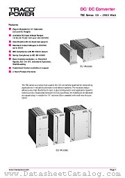 TSC6059 datasheet pdf Traco Electronic AG