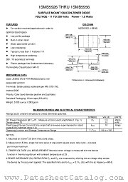 1SMB5956 datasheet pdf TRANSYS Electronics Limited