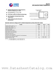 BUL791 datasheet pdf TRANSYS Electronics Limited