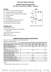 ER101S datasheet pdf TRANSYS Electronics Limited