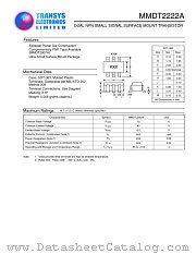 MMDT2222A datasheet pdf TRANSYS Electronics Limited