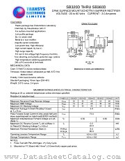 SB330D datasheet pdf TRANSYS Electronics Limited