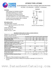 UF306G datasheet pdf TRANSYS Electronics Limited