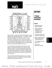 GA1087MC500 datasheet pdf TriQuint Semiconductor