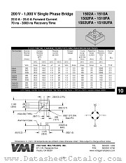 1506UFA datasheet pdf Voltage Multipliers