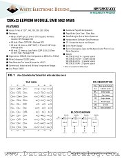 WE128K32N-120G1UIA datasheet pdf White Electronic Designs