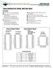 WMS128K8L-17FCA datasheet pdf White Electronic Designs