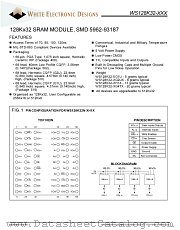 WS128K32N-100G4TIA datasheet pdf White Electronic Designs