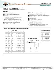 WS256K32-25G4MA datasheet pdf White Electronic Designs