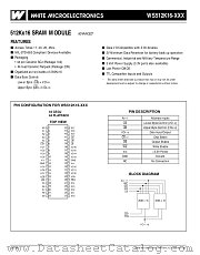WS512K16-25FLCA datasheet pdf White Electronic Designs