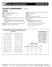 WS512K32NBV-15G2MEA datasheet pdf White Electronic Designs