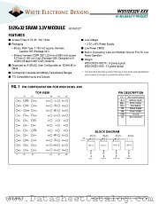 WS512K32NV-120HQA datasheet pdf White Electronic Designs