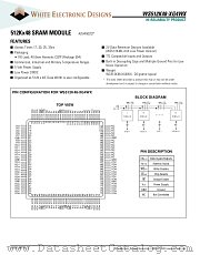 WS512K48-17G4WI datasheet pdf White Electronic Designs
